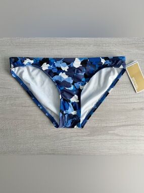 Michael Kors Women’s Blue Camo Garden Classic Bikini Bottom Size XS